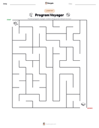 Podgląd drukowalnego arkusza ćwiczeń Program Voyager