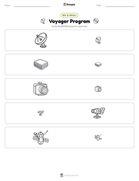 Voyager Program printable worksheet preview