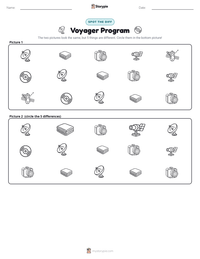 Voyager Program printable worksheet preview