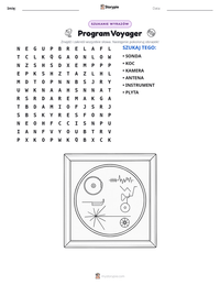 Podgląd drukowalnego arkusza ćwiczeń Program Voyager
