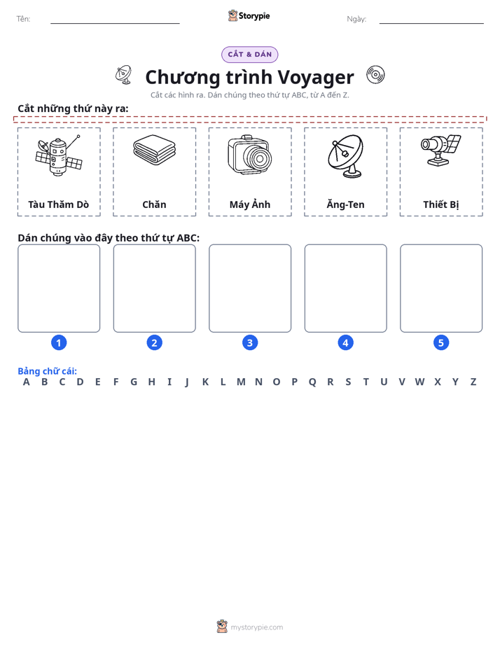 Cắt & Dán Chữ Cái