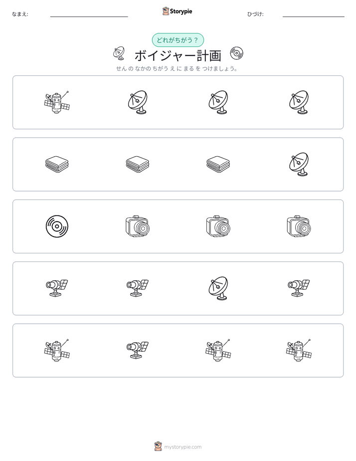 異なるものを見つけよう