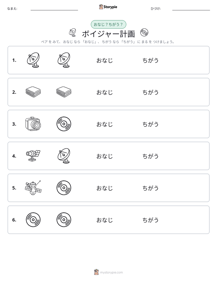 同じか違うか