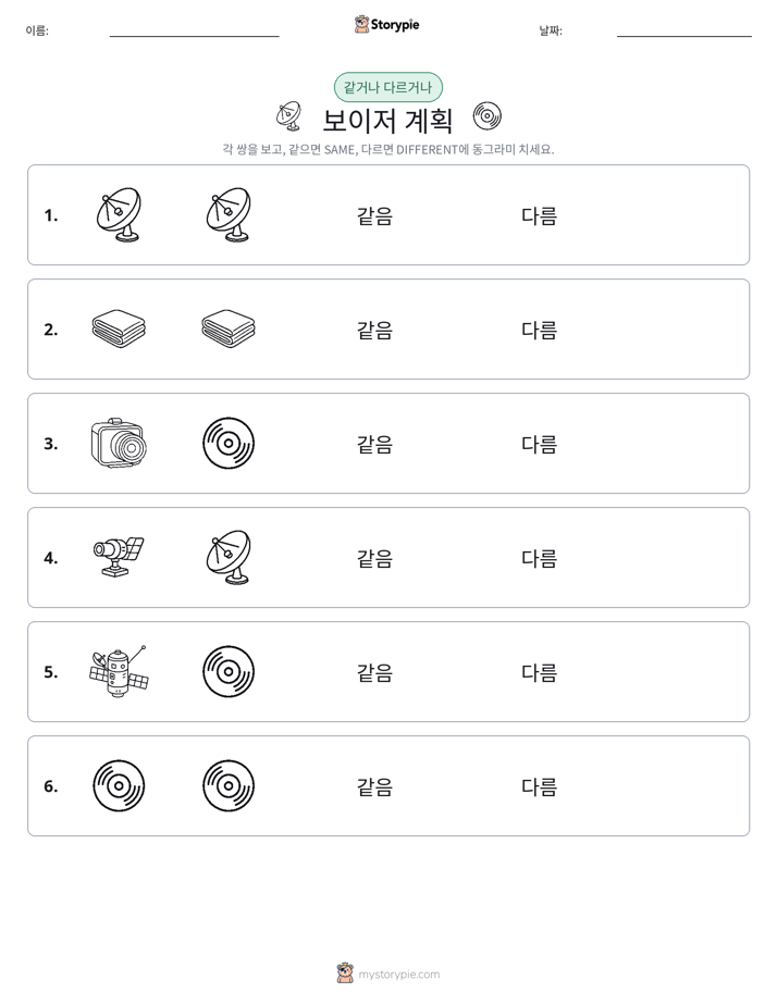같은 것 또는 다른 것