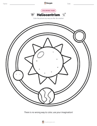Heliocentrism printable worksheet preview