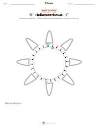 Heliozentrismus druckbare Arbeitsblatt Vorschau