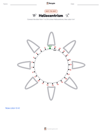Heliocentrism printable worksheet preview