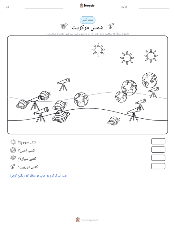 گنتی کا منظر