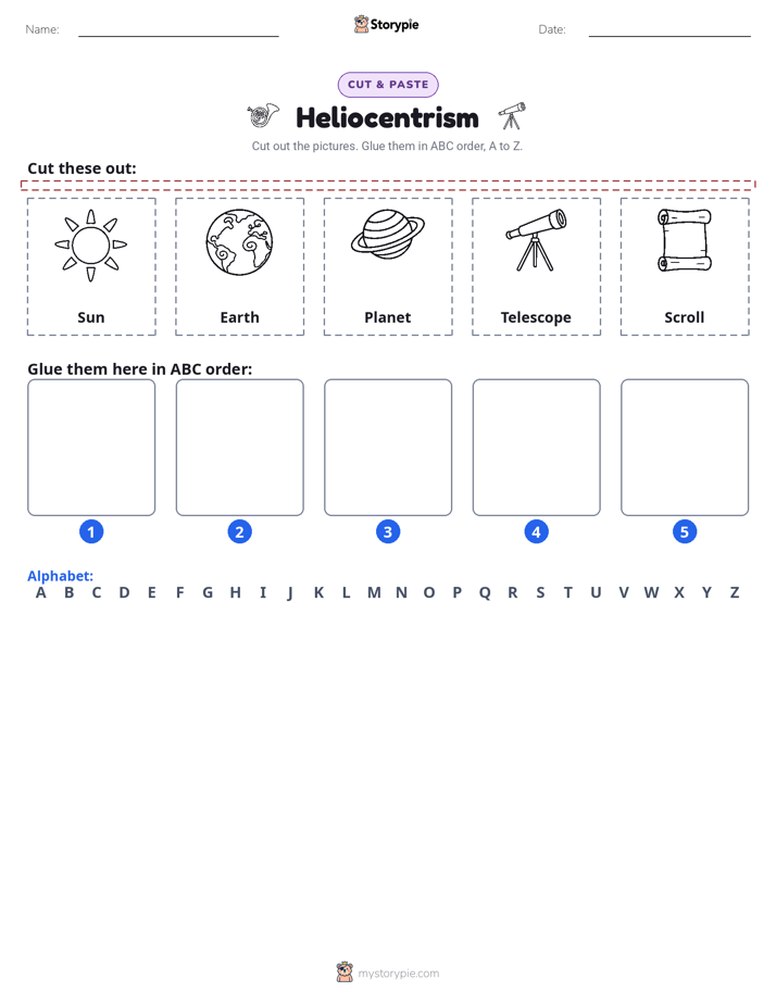 Cut & Paste Alphabet