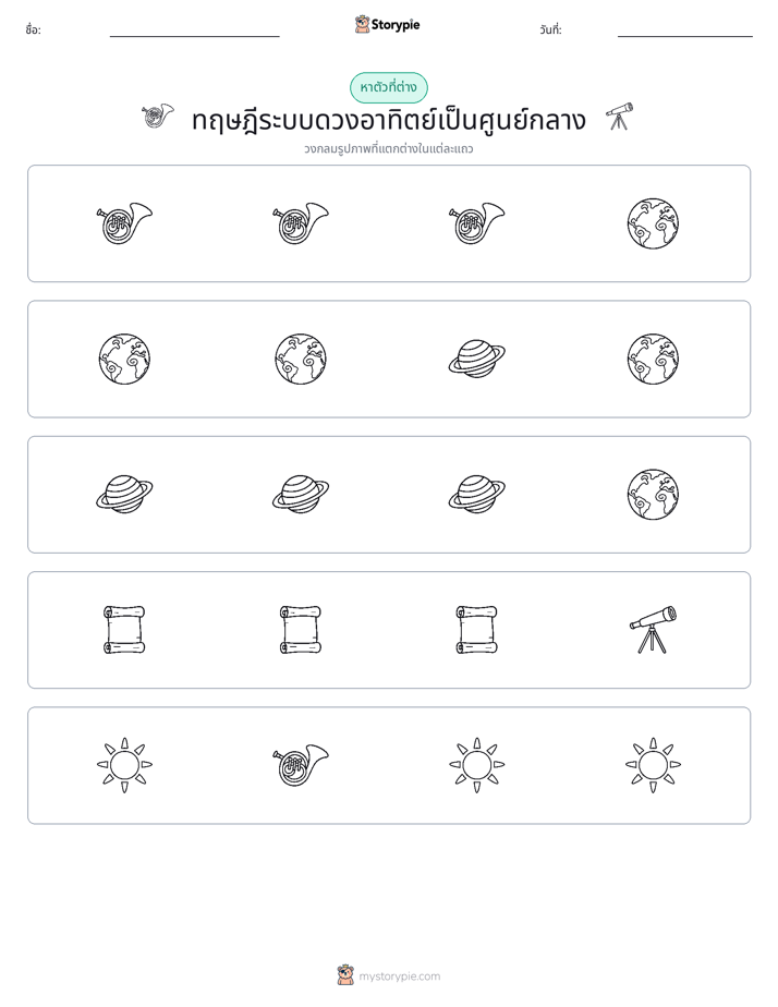 ตัวที่แตกต่าง