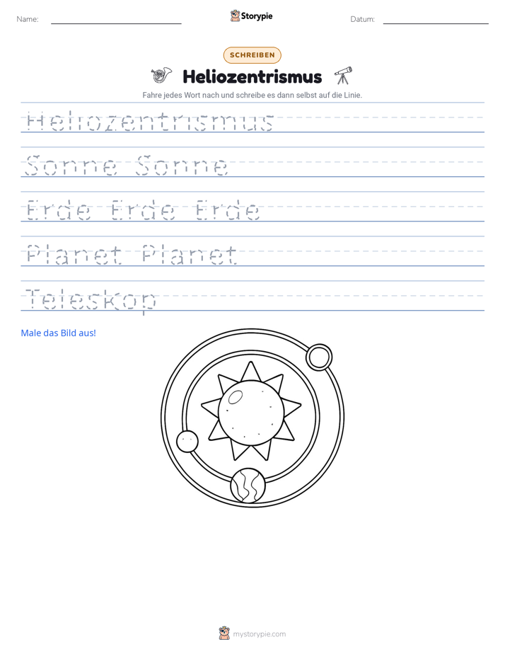 Schreibübung
