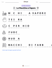 Anteprima della scheda stampabile di La Macchina a Vapore