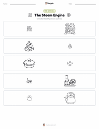 The Steam Engine printable worksheet preview