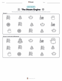 The Steam Engine printable worksheet preview