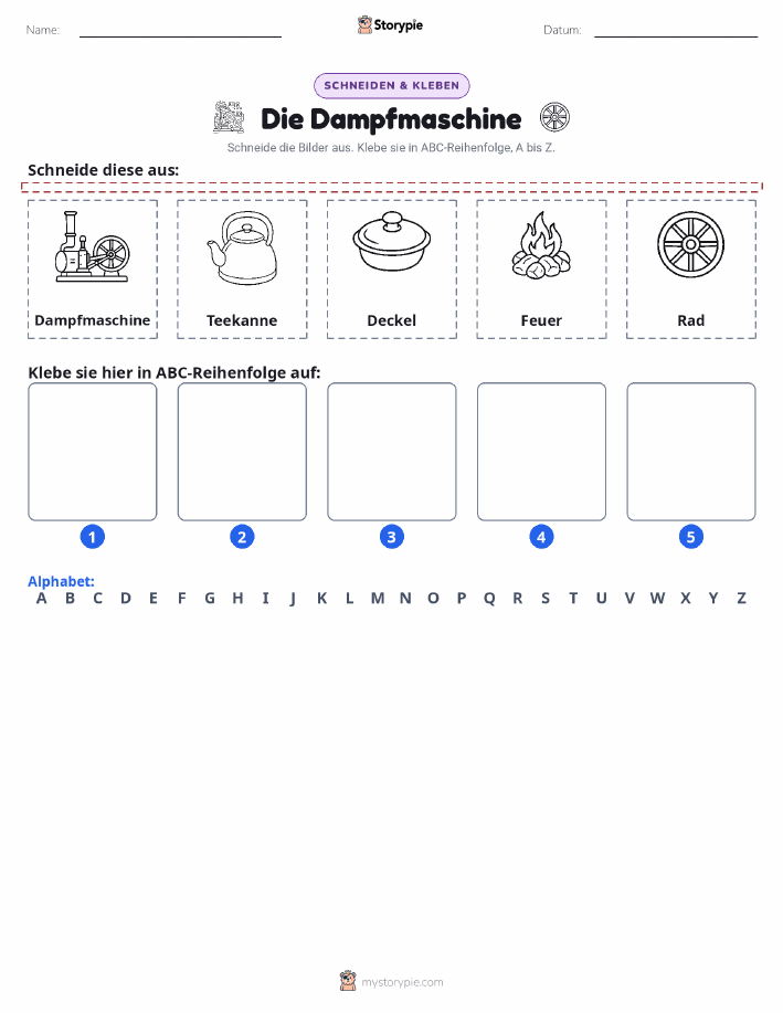 Schneiden & Einfügen Alphabet