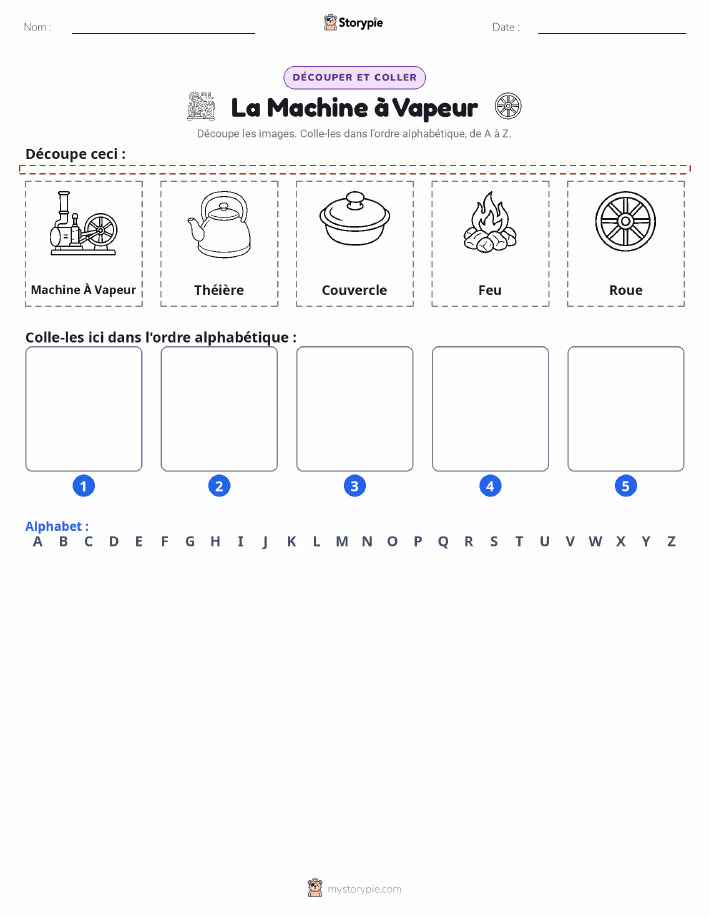 Découper & Coller l'Alphabet