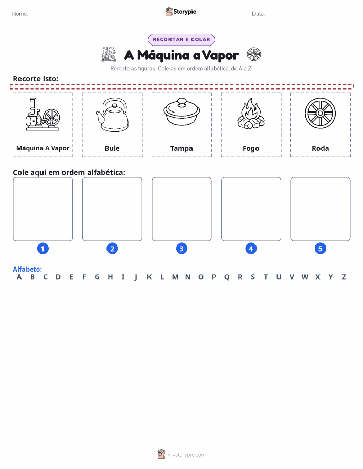 Recortar & Colar Alfabeto