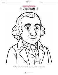Vista previa de la hoja de trabajo imprimible de James Watt