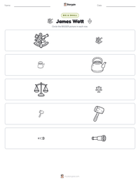 James Watt printable worksheet preview