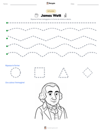 Anteprima della scheda stampabile di James Watt