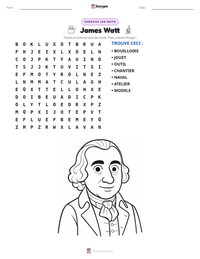 Aperçu de la feuille de travail imprimable James Watt