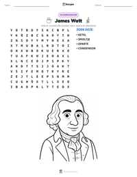 James Watt afdrukbare werkblad voorbeeld