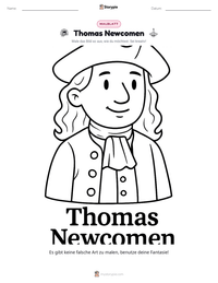 Thomas Newcomen druckbare Arbeitsblatt Vorschau