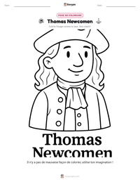 Aperçu de la feuille de travail imprimable Thomas Newcomen