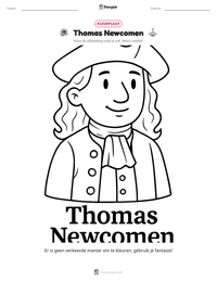 Thomas Newcomen afdrukbare werkblad voorbeeld