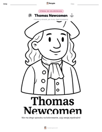 Podgląd drukowalnego arkusza ćwiczeń Thomas Newcomen