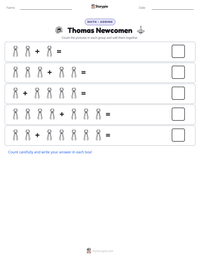 Thomas Newcomen printable worksheet preview