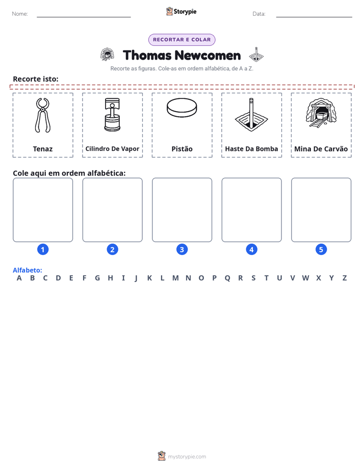 Recortar & Colar Alfabeto