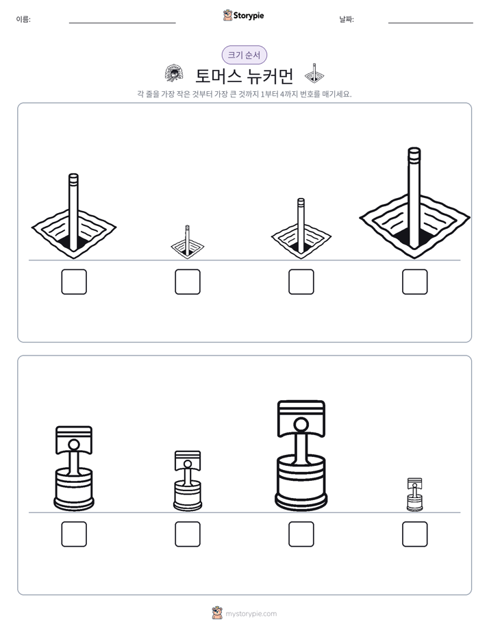 크기 순서