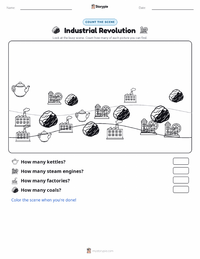 Industrial Revolution printable worksheet preview