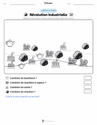Aperçu de la feuille de travail imprimable Révolution industrielle