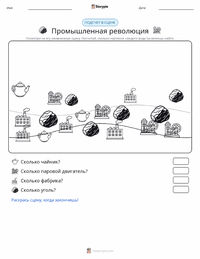 Промышленная революция предварительный просмотр распечатываемого рабочего листа