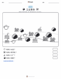工业革命 可打印工作表预览