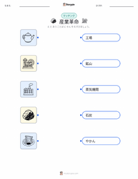 産業革命 の子供向け印刷可能ワークシート