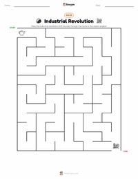 Industrial Revolution printable worksheet preview