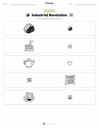 Industrial Revolution printable worksheet preview