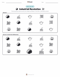 Industrial Revolution printable worksheet preview