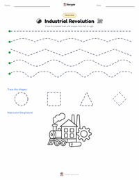 Industrial Revolution printable worksheet preview