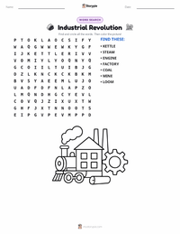 Industrial Revolution printable worksheet preview