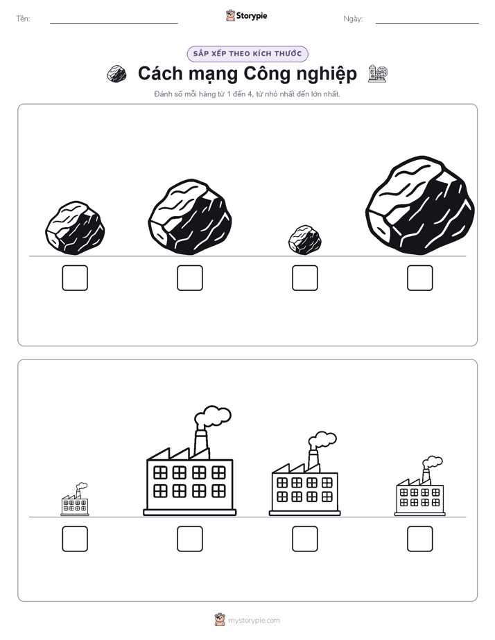Thứ Tự Kích Thước