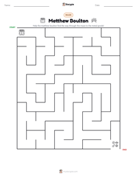 Matthew Boulton printable worksheet preview