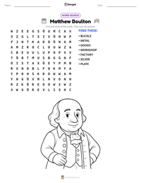 Matthew Boulton printable worksheet preview