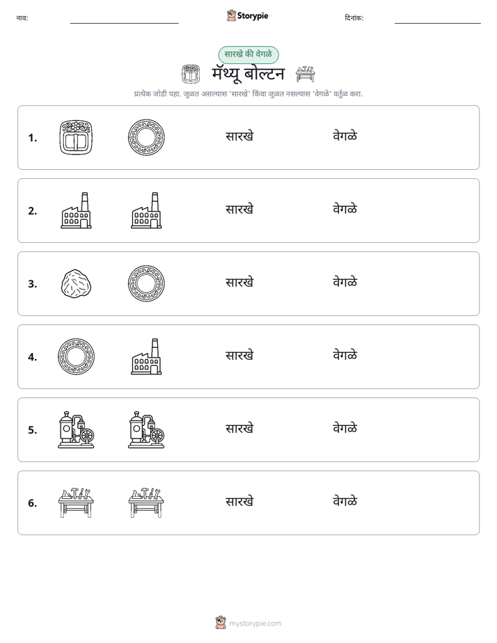 समान की भिन्न