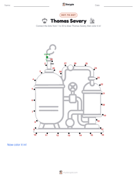 Thomas Savery printable worksheet preview