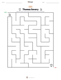 Thomas Savery printable worksheet preview