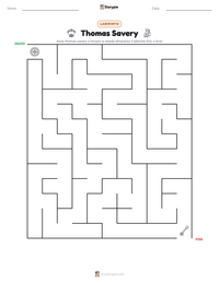 Anteprima della scheda stampabile di Thomas Savery